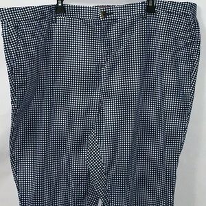 Tommy Hilfiger, Blue/White Check Pants, Size 24W